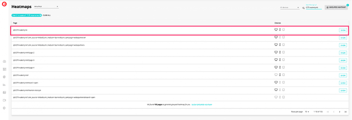 Ania Kruk Case heat map filtering