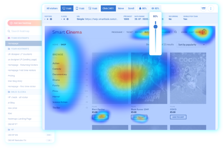 Smartlook heatmaps, Source: Smartlook